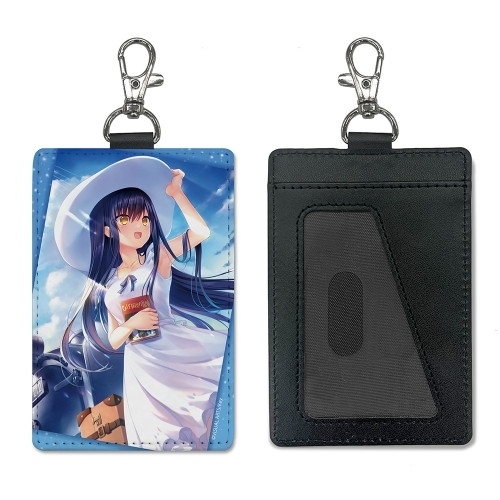 Summer Pockets REFLECTION BLUE 久島鴎 パスケース(ナスカン付き) ひげ猫団の冒険Ver. - 公式商品画像 | AniSmile