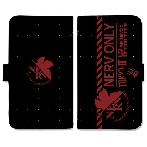 EVANGELION NERV 手帳型スマホケースLL - 公式商品画像 | AniSmile