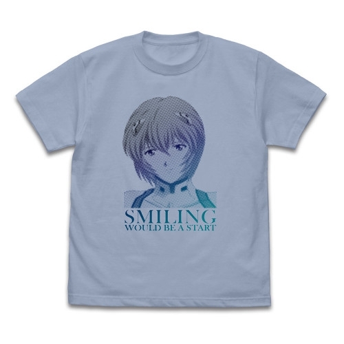 EVANGELION 笑えばいいと思うよ Tシャツ/ACID BLUE-S 画像 2 | AniSmile