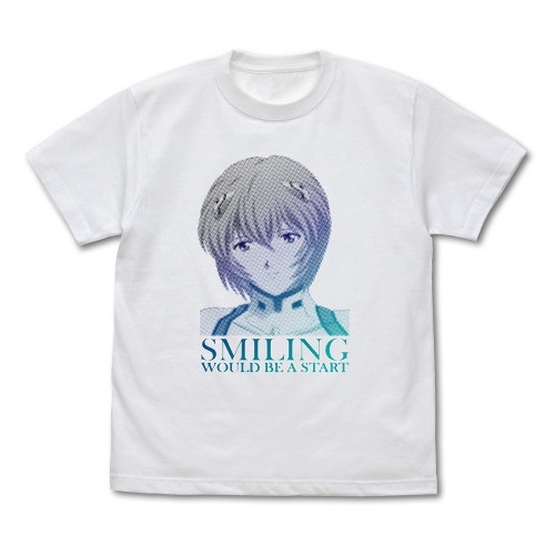EVANGELION 笑えばいいと思うよ Tシャツ/WHITE-L 画像 2 | AniSmile