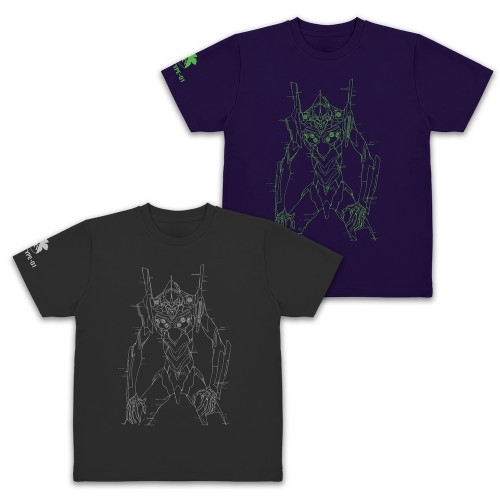 EVANGELION 初号機 ドライTシャツ/DEEP PURPLE-M - official product image | AniSmile