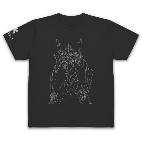 EVANGELION 初号機 ドライTシャツ/BLACK-M 画像 2 | AniSmile