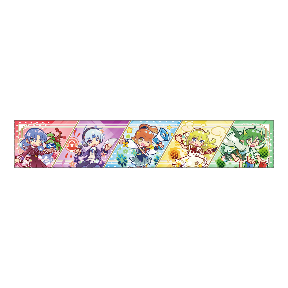ぷよぷよ マフラータオル 幾星学園ver.初代メンバー - AniSmile