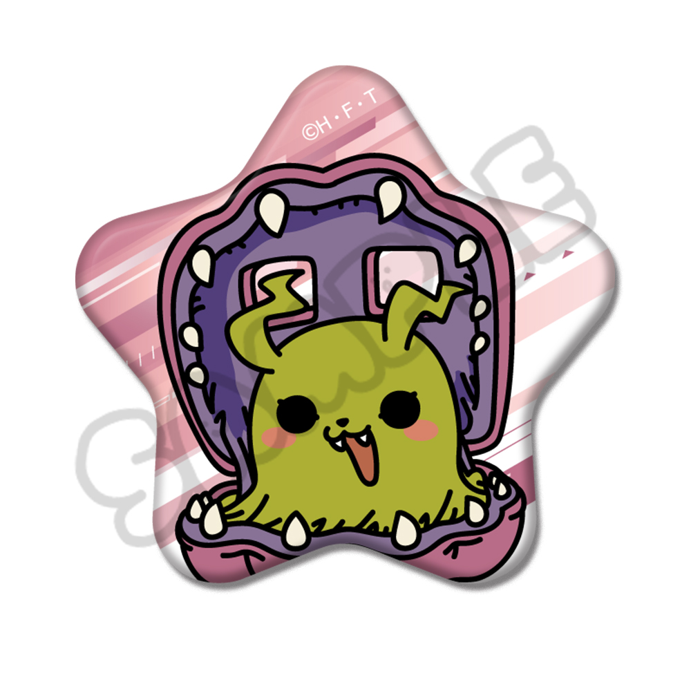 TVアニメ『DIGIMON BEATBREAK』第2弾 星型缶バッジ SD(シャコモン) - official product image | AniSmile