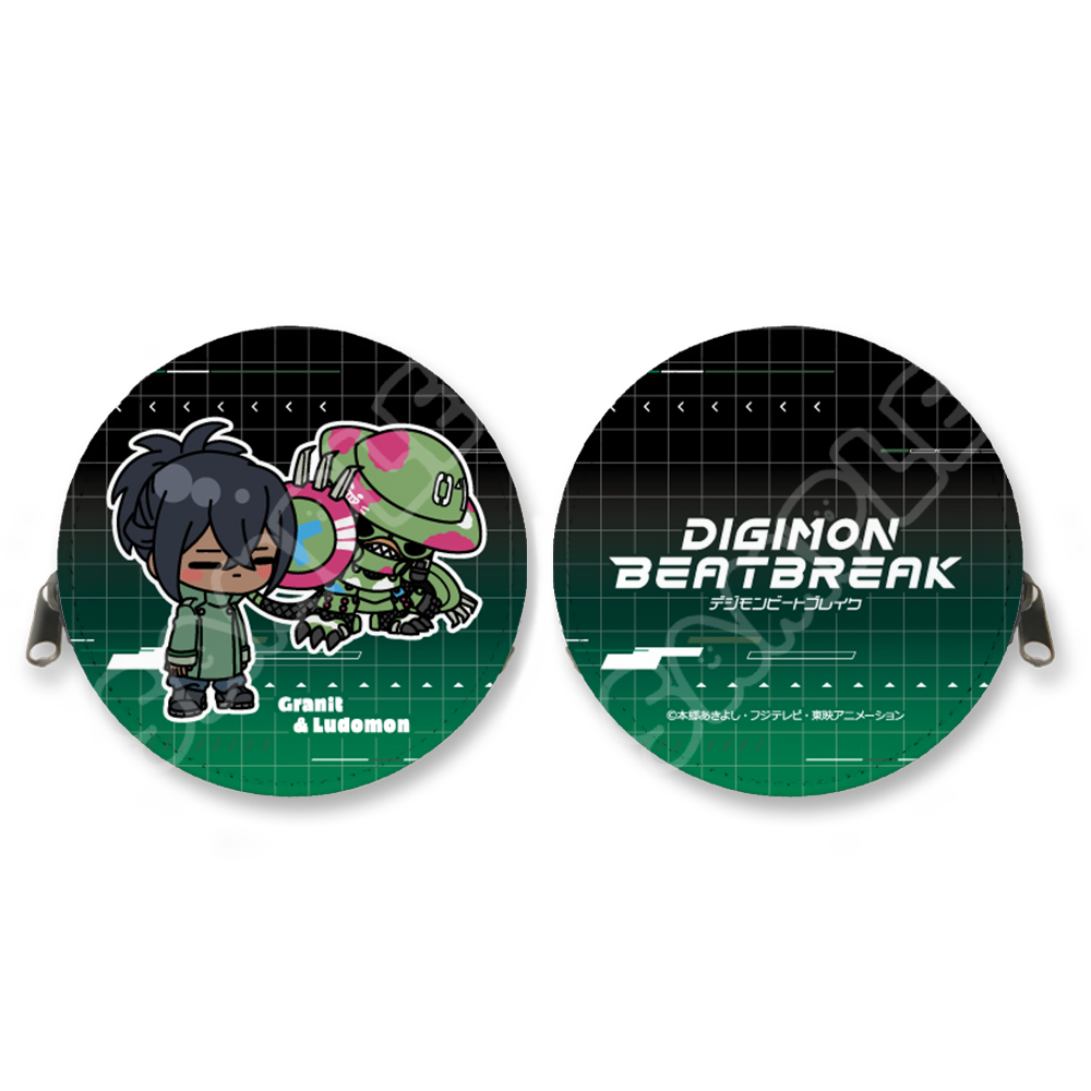 TVアニメ『DIGIMON BEATBREAK』第2弾 丸形コインケース SC(グラニット&ルドモン) Image 2 | AniSmile