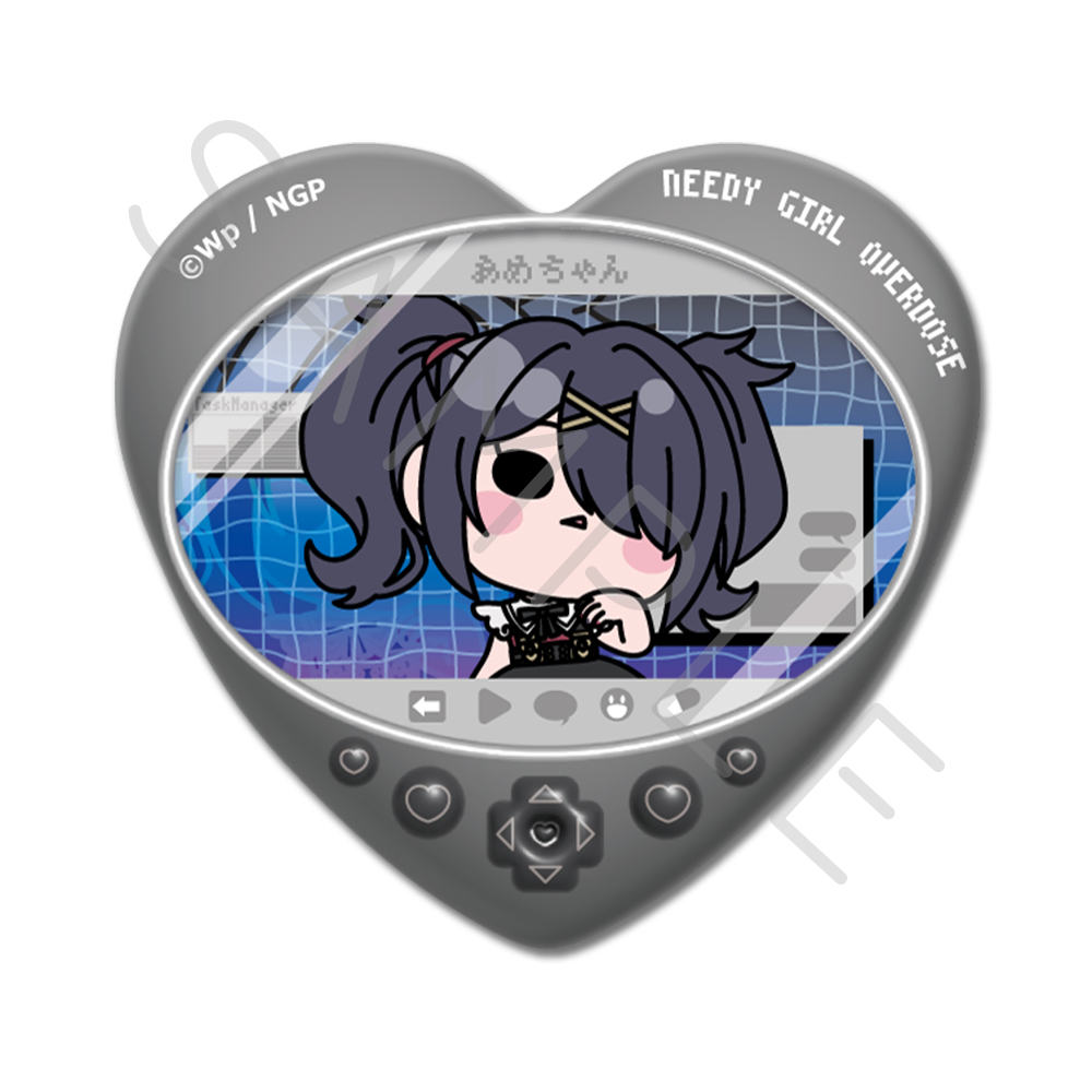 アニメ「NEEDY GIRL OVERDOSE」 ハート型缶バッジ B(あめちゃん) Image 3 | AniSmile