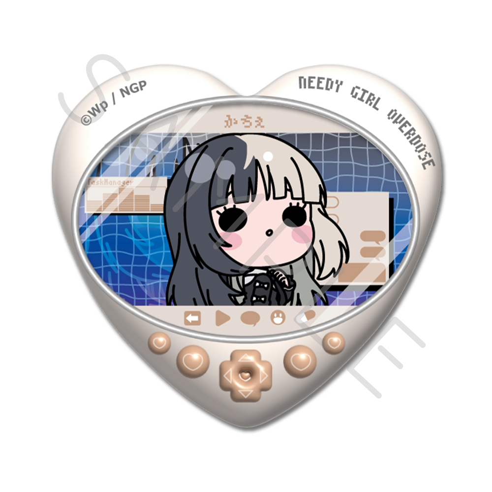 アニメ「NEEDY GIRL OVERDOSE」 ハート型缶バッジ C(かちぇ) Image 3 | AniSmile