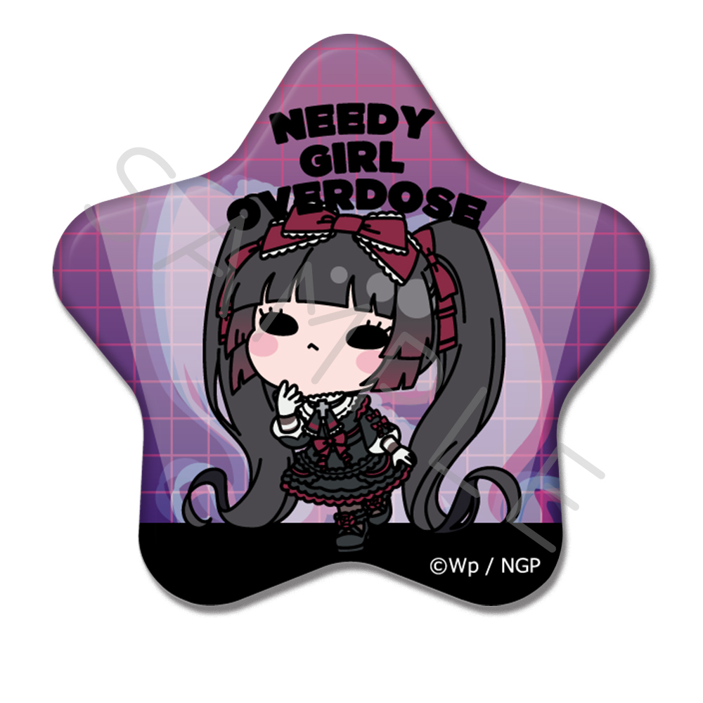 アニメ「NEEDY GIRL OVERDOSE」 星型缶バッジ E(獄薔薇美血華) 图片 3 | AniSmile