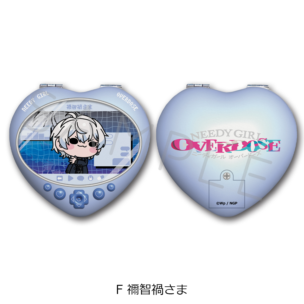 アニメ「NEEDY GIRL OVERDOSE」 ハート型コンパクトミラー F(禰󠄀智禍さま) Image 2 | AniSmile