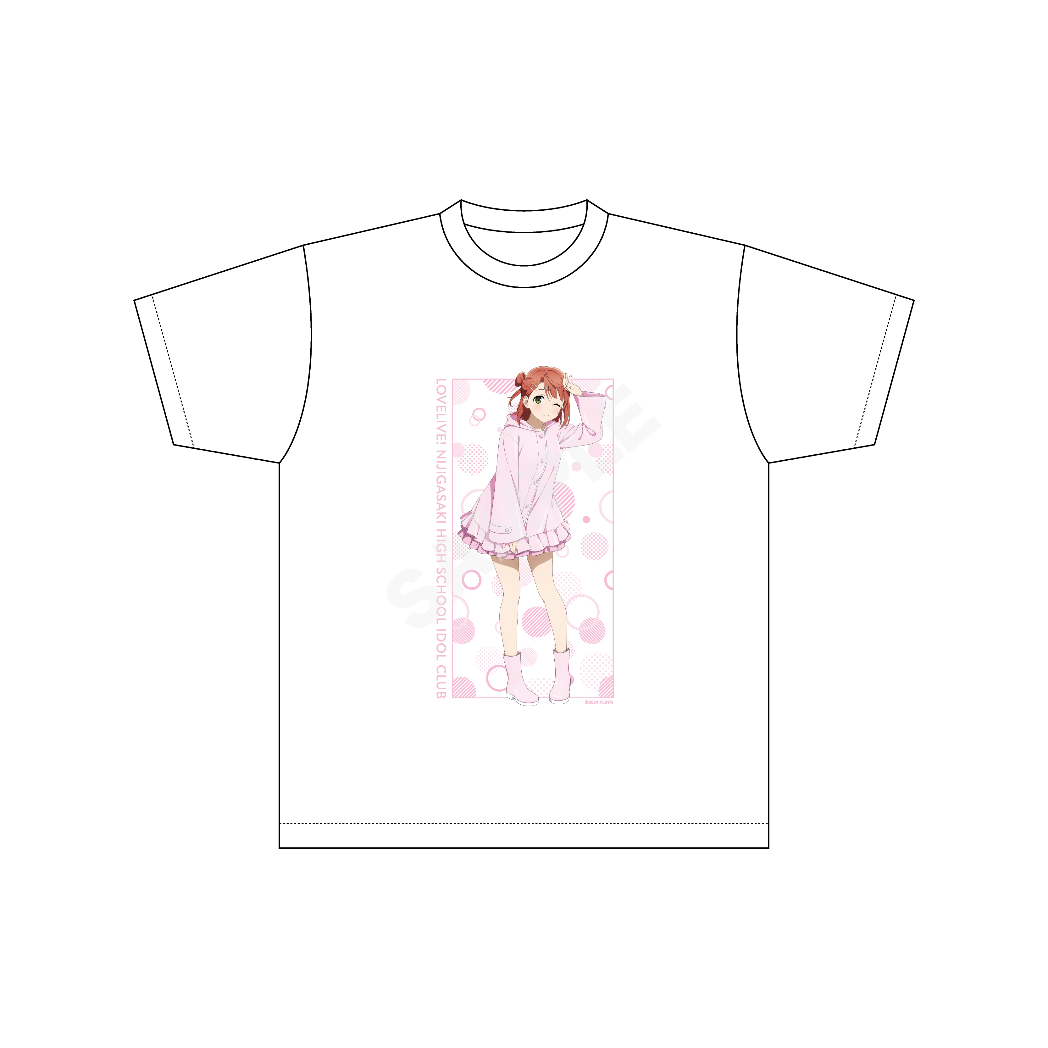 【ラブライブ!虹ヶ咲学園スクールアイドル同好会】レインコートver. Tシャツ /B 上原 歩夢 - AniSmile