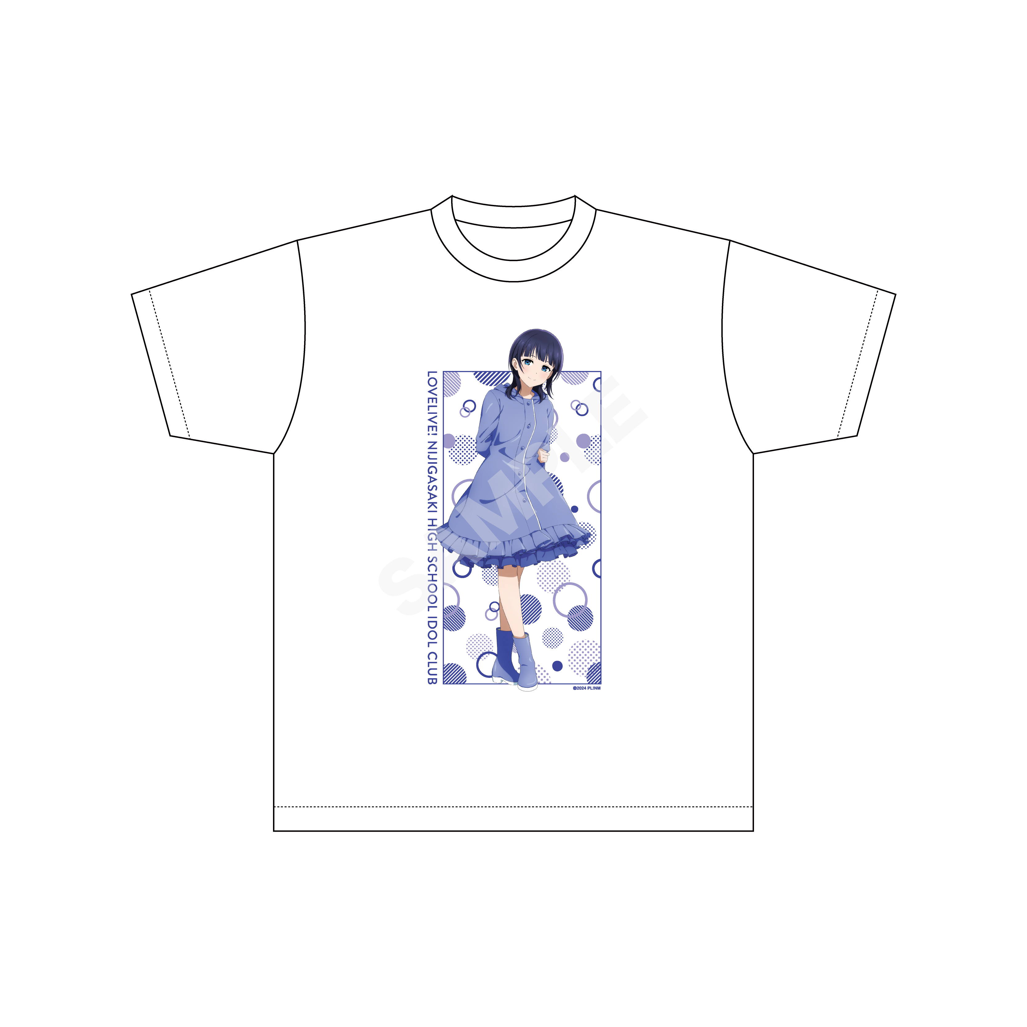 【ラブライブ!虹ヶ咲学園スクールアイドル同好会】レインコートver. Tシャツ /E 朝香 果林 - AniSmile