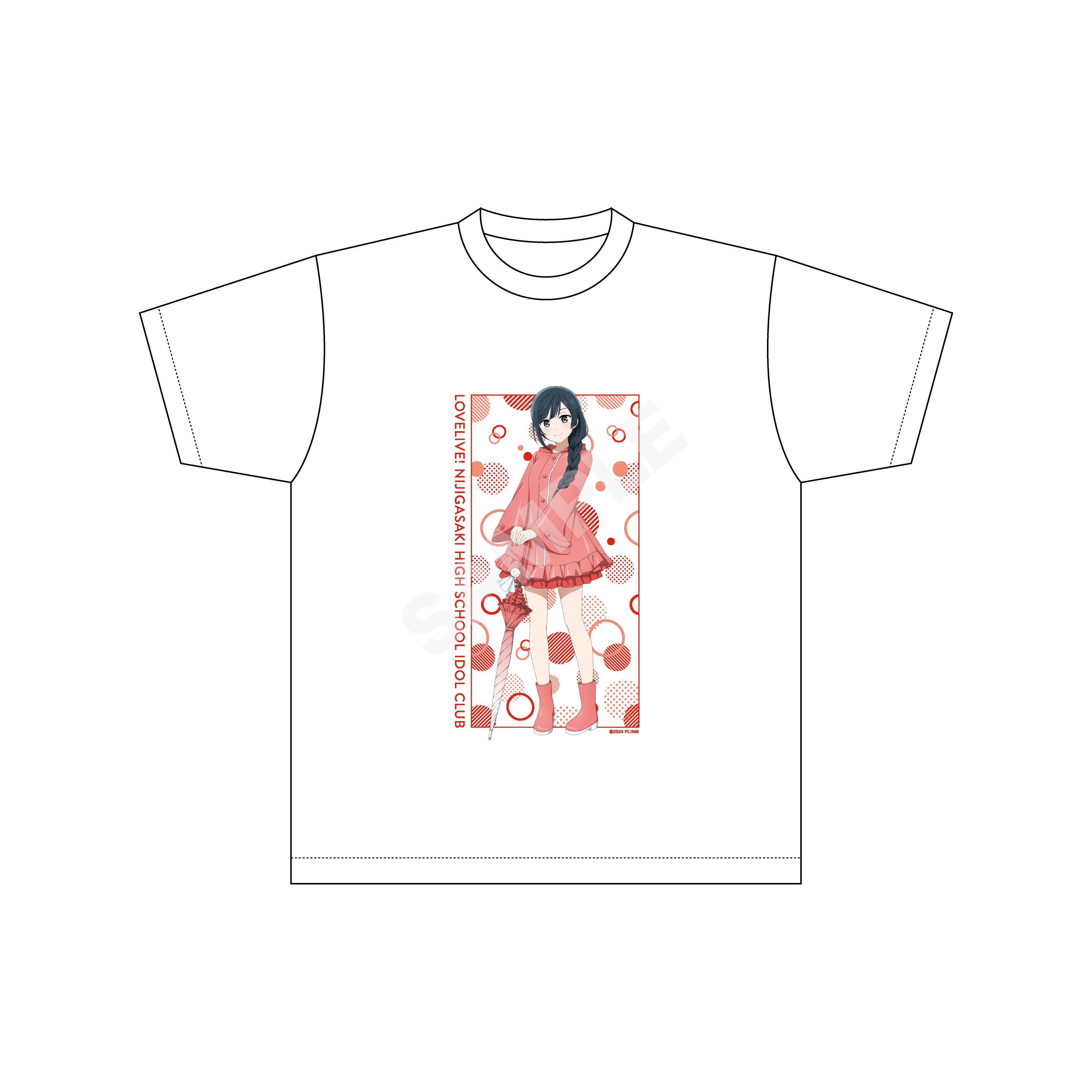 【ラブライブ!虹ヶ咲学園スクールアイドル同好会】レインコートver. Tシャツ /H 優木 せつ菜 - AniSmile