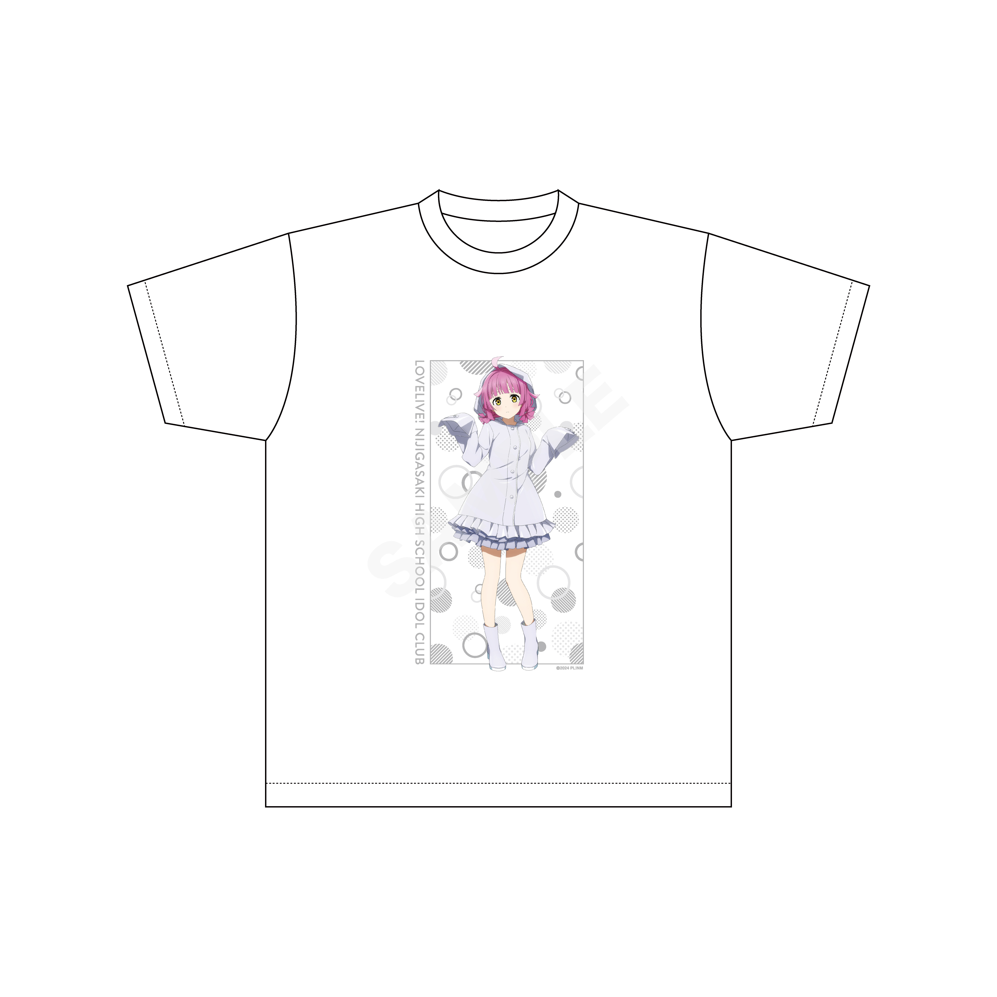 【ラブライブ!虹ヶ咲学園スクールアイドル同好会】レインコートver. Tシャツ /J 天王寺 璃奈 - AniSmile