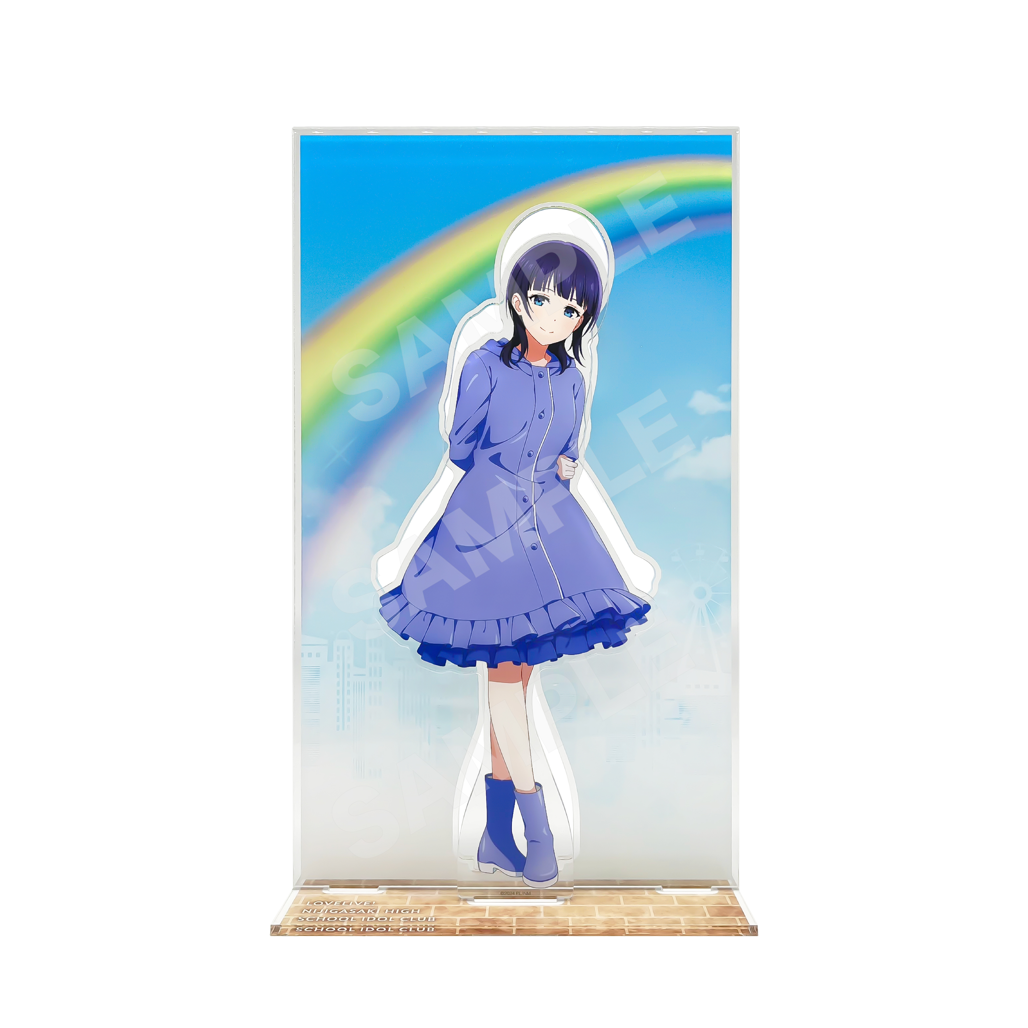 【ラブライブ!虹ヶ咲学園スクールアイドル同好会】レインコートver. 背景付きアクスタ /E 朝香 果林 图片 2 | AniSmile