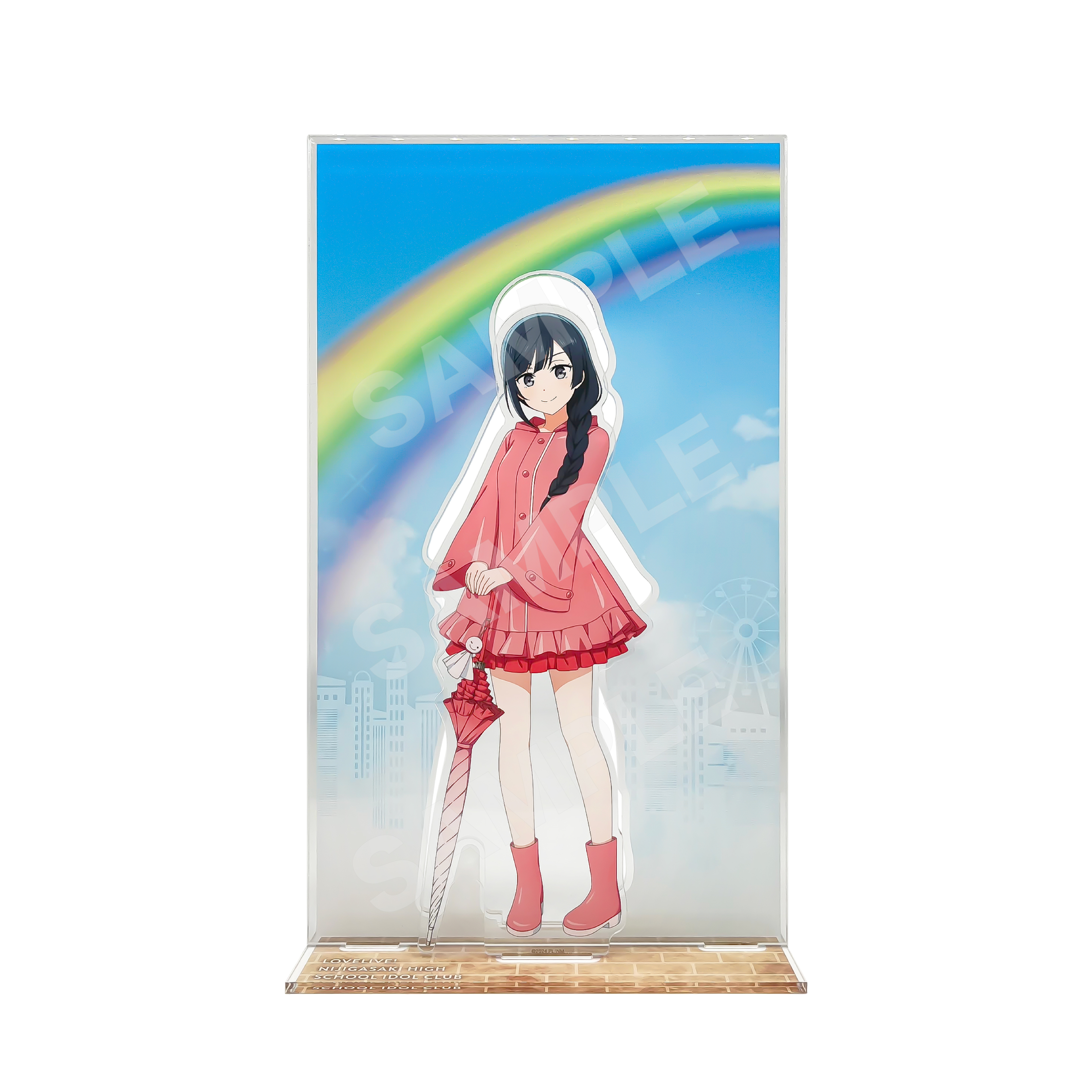 【ラブライブ!虹ヶ咲学園スクールアイドル同好会】レインコートver. 背景付きアクスタ /H 優木 せつ菜 Image 2 | AniSmile