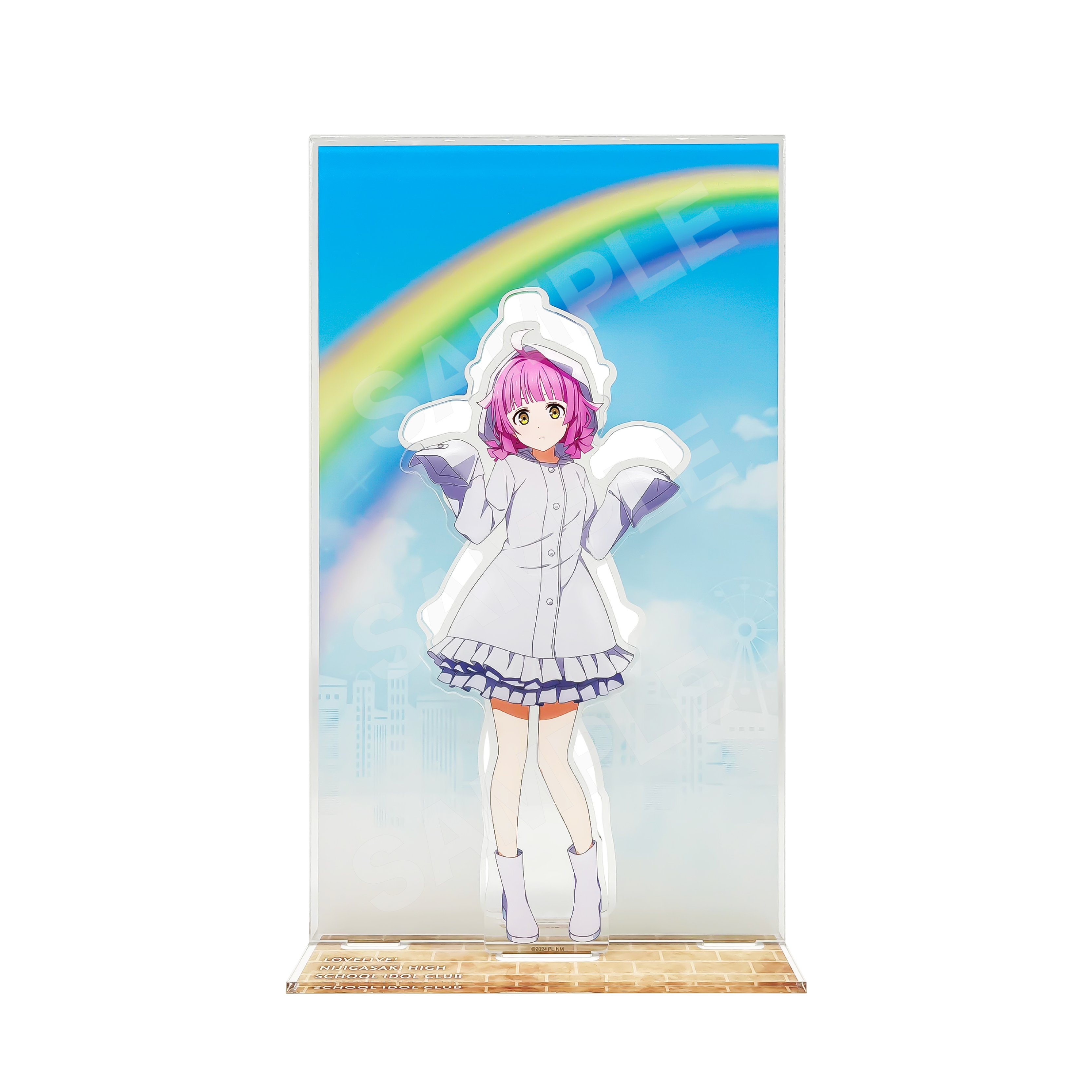 【ラブライブ!虹ヶ咲学園スクールアイドル同好会】レインコートver. 背景付きアクスタ /J 天王寺 璃奈 画像 2 | AniSmile