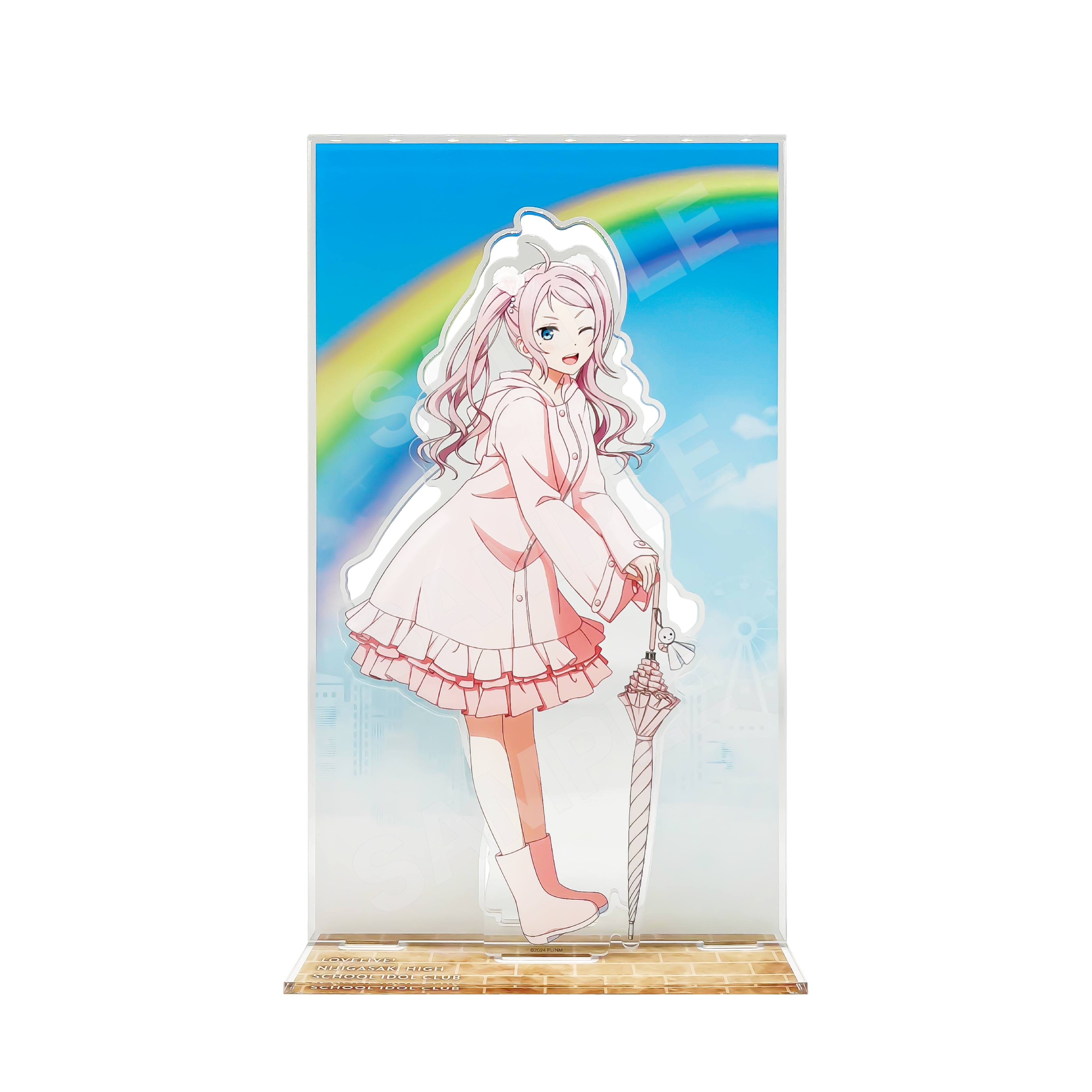 【ラブライブ!虹ヶ咲学園スクールアイドル同好会】レインコートver. 背景付きアクスタ /M 鐘 嵐珠 画像 2 | AniSmile