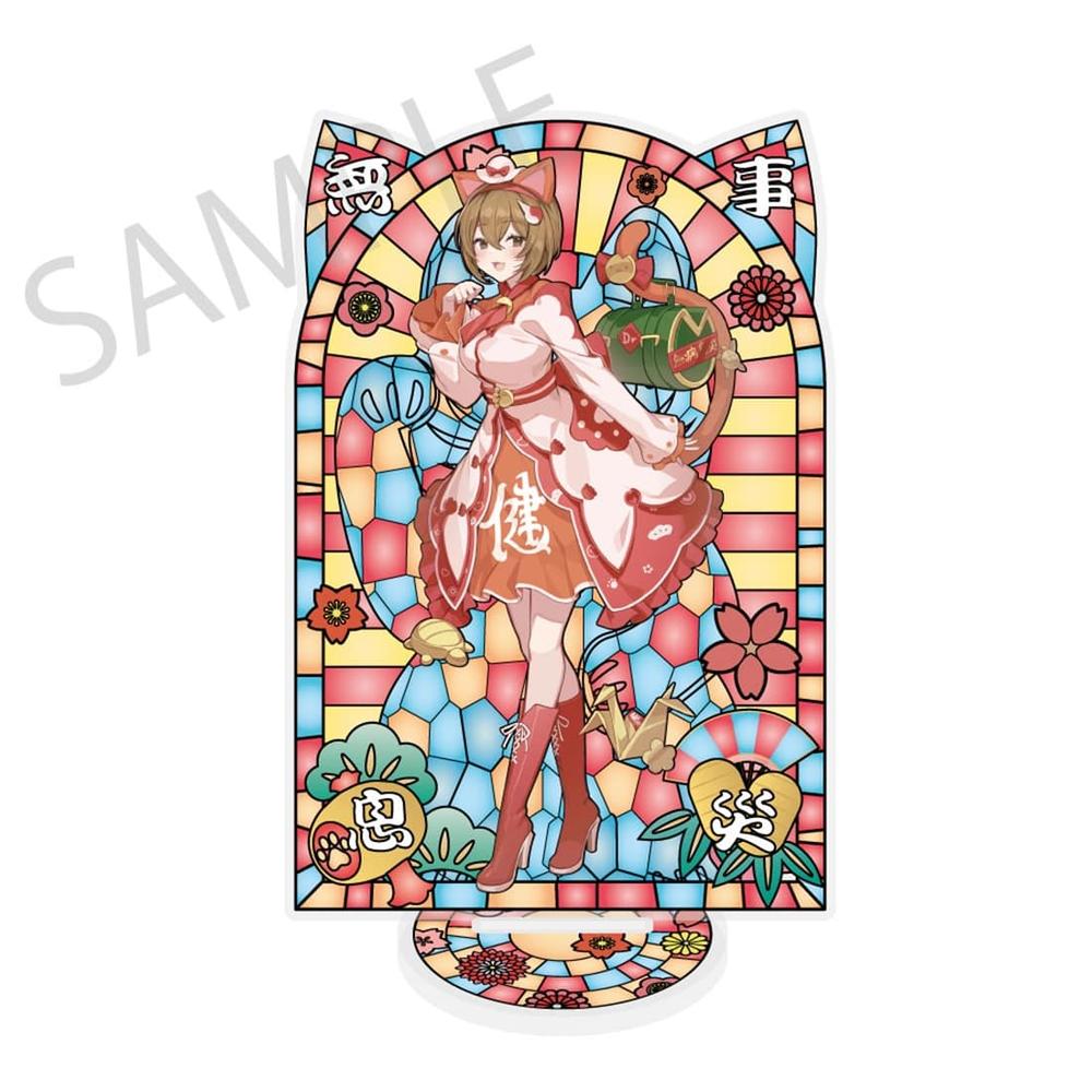 「初音ミク×招き猫×真夏の熊谷」ステンドグラス風素材加工アクリルスタンド MEIKO Art by イコモチ - 公式商品画像 | AniSmile
