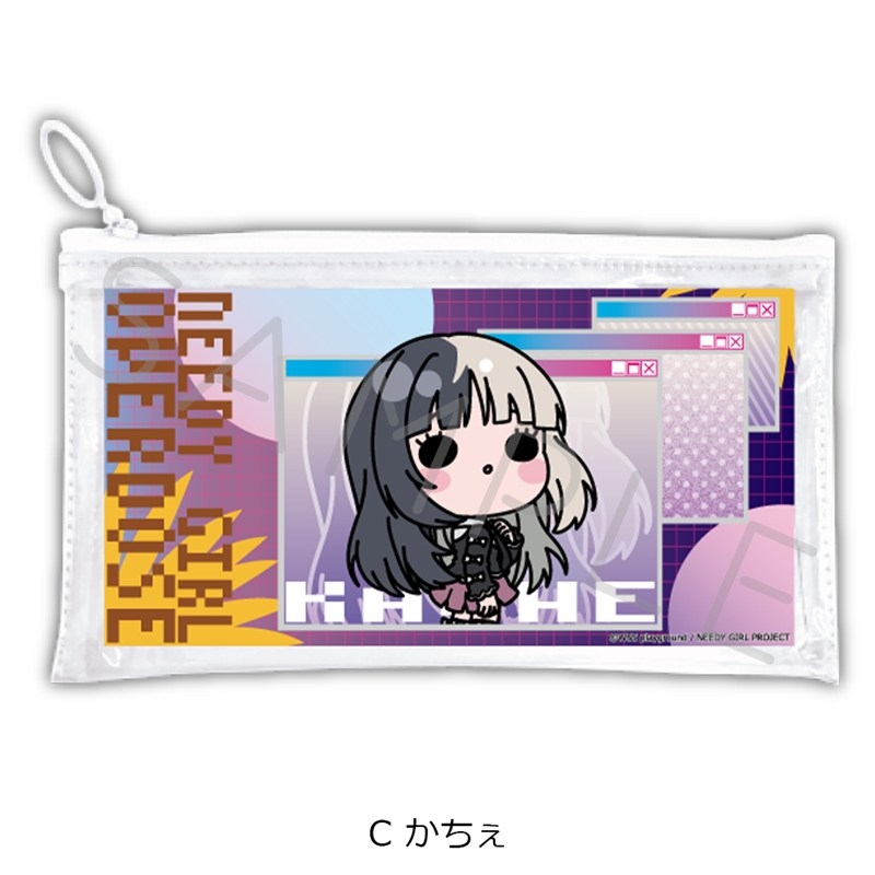 アニメ「NEEDY GIRL OVERDOSE」 フラットクリアポーチ C(かちぇ) - 官方商品图片 | AniSmile