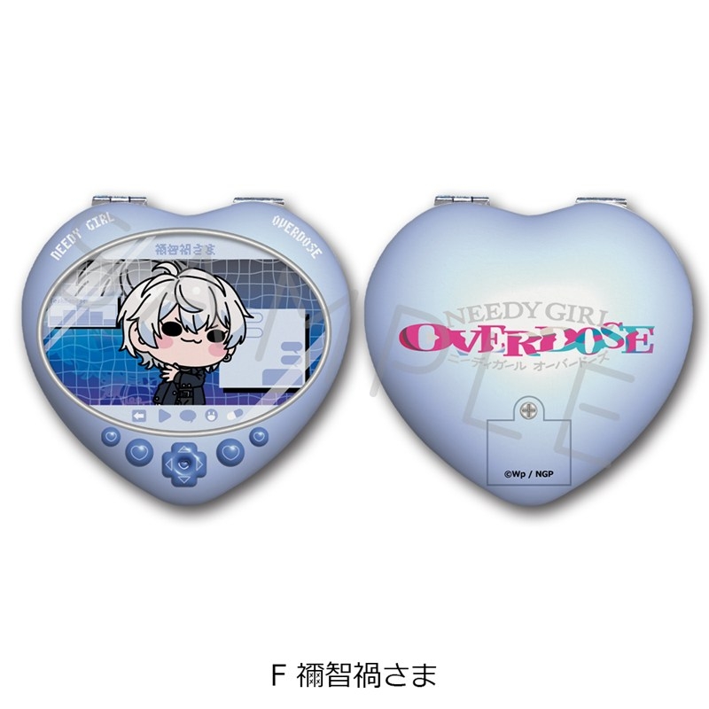 アニメ「NEEDY GIRL OVERDOSE」 ハート型コンパクトミラー F(禰󠄀智禍さま) - official product image | AniSmile