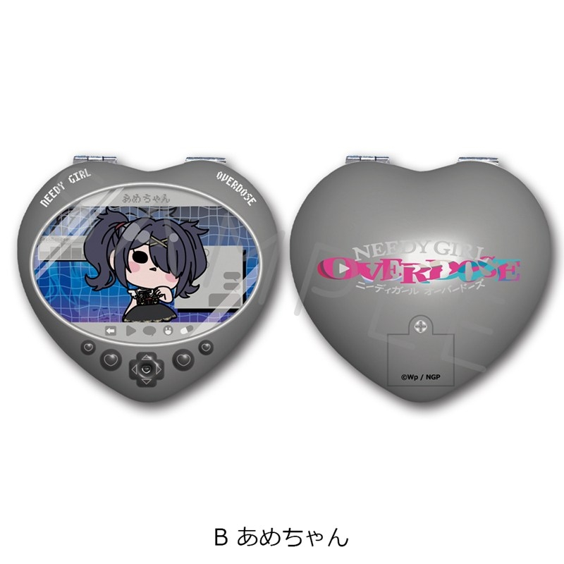 アニメ「NEEDY GIRL OVERDOSE」 ハート型コンパクトミラー B(あめちゃん) - 官方商品图片 | AniSmile