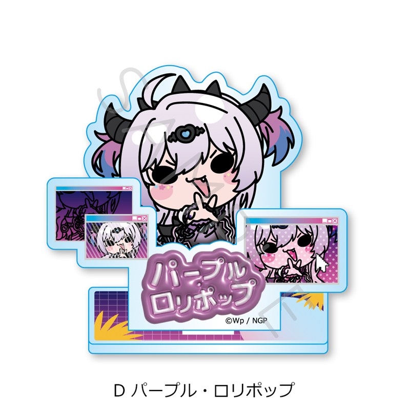 アニメ「NEEDY GIRL OVERDOSE」 アクリルスタンド D(パープル・ロリポップ) Image 2 | AniSmile