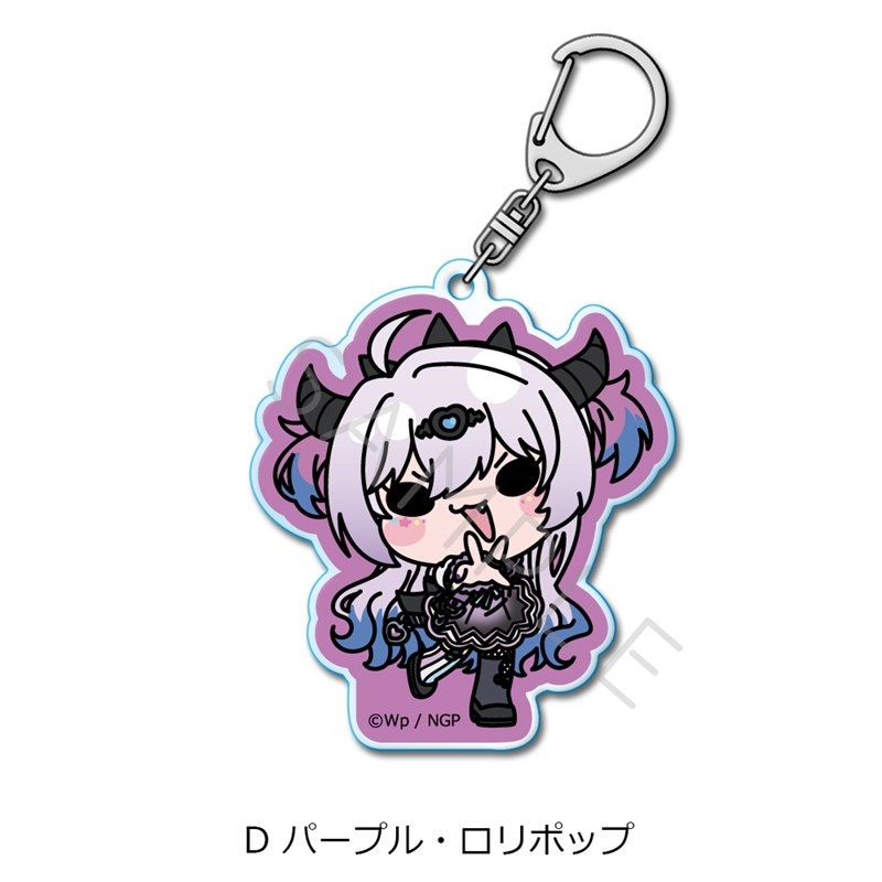 アニメ「NEEDY GIRL OVERDOSE」 アクリルキーホルダー D(パープル・ロリポップ) - official product image | AniSmile