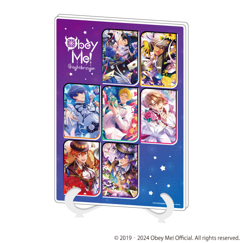 アクリルアートボード(A5サイズ)「Obey Me! Nightbringer」05/集合デザイン(公式イラスト) - official product image | AniSmile