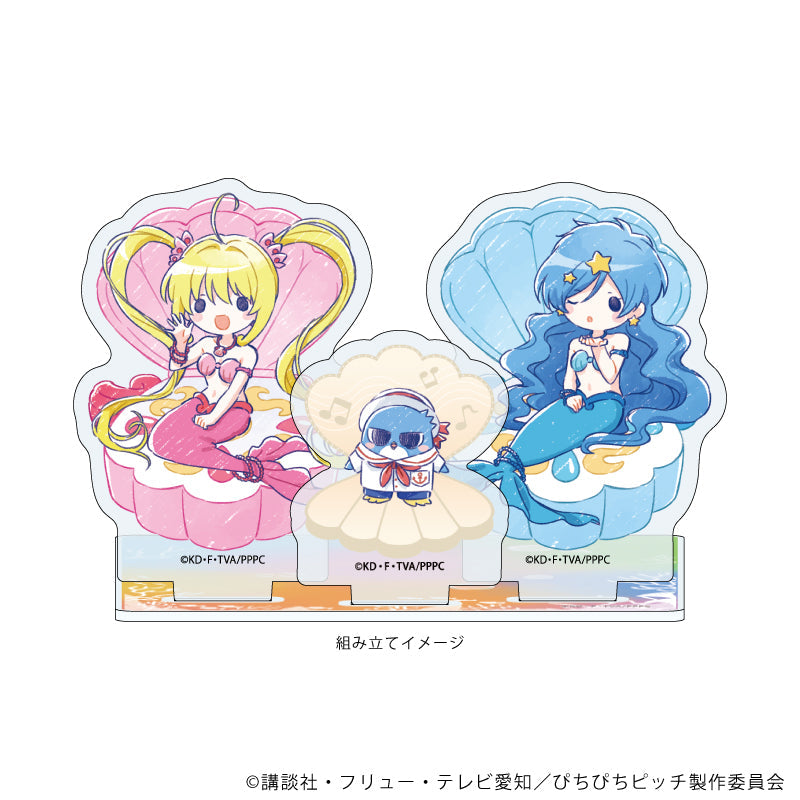 アクリルコースタースタンド「マーメイドメロディーぴちぴちピッチ」02/ヒッポ 貝殻ver.(グラフアートイラスト) 画像 2 | AniSmile