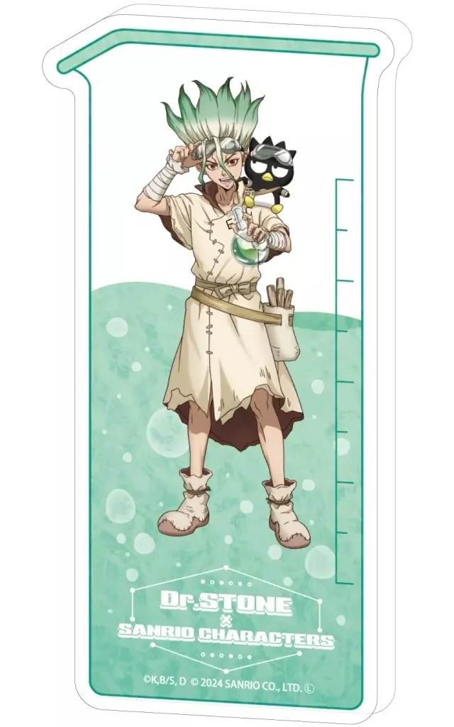コレクションボトル「Dr.STONE×サンリオキャラクターズ」12/千空×バッドばつ丸(コラボイラスト) - AniSmile
