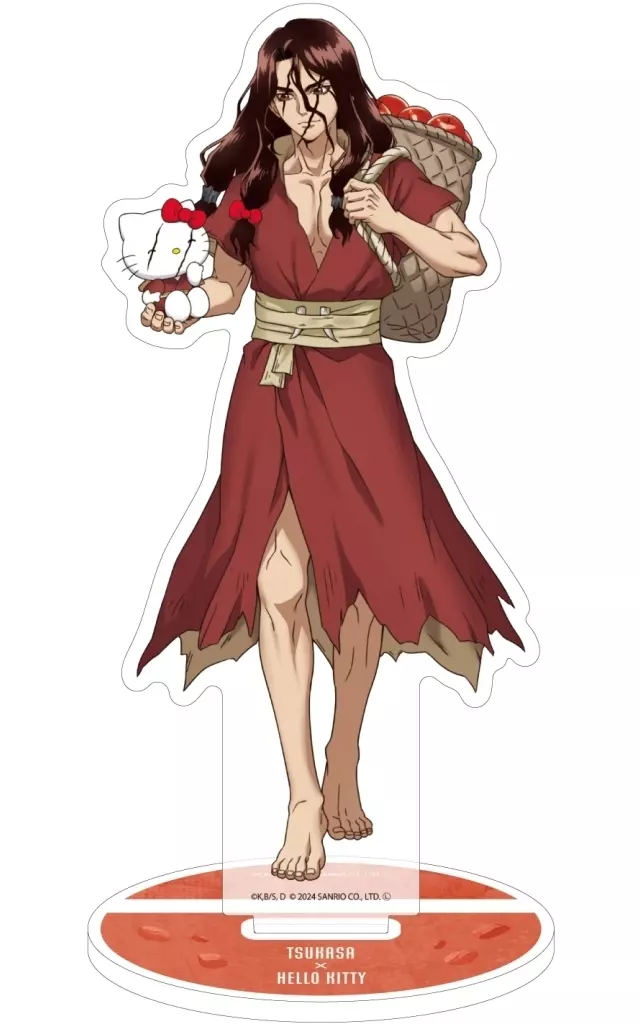 アクリルスタンド「Dr.STONE×サンリオキャラクターズ」07/司×ハローキティ(コラボイラスト) - AniSmile