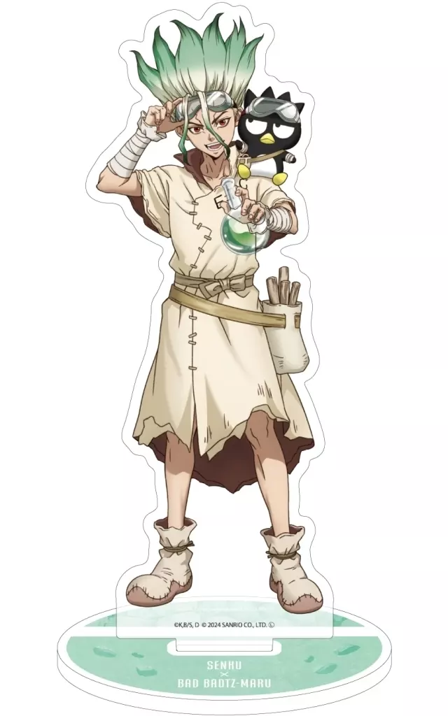 アクリルスタンド「Dr.STONE×サンリオキャラクターズ」01/千空×バッドばつ丸(コラボイラスト) - AniSmile