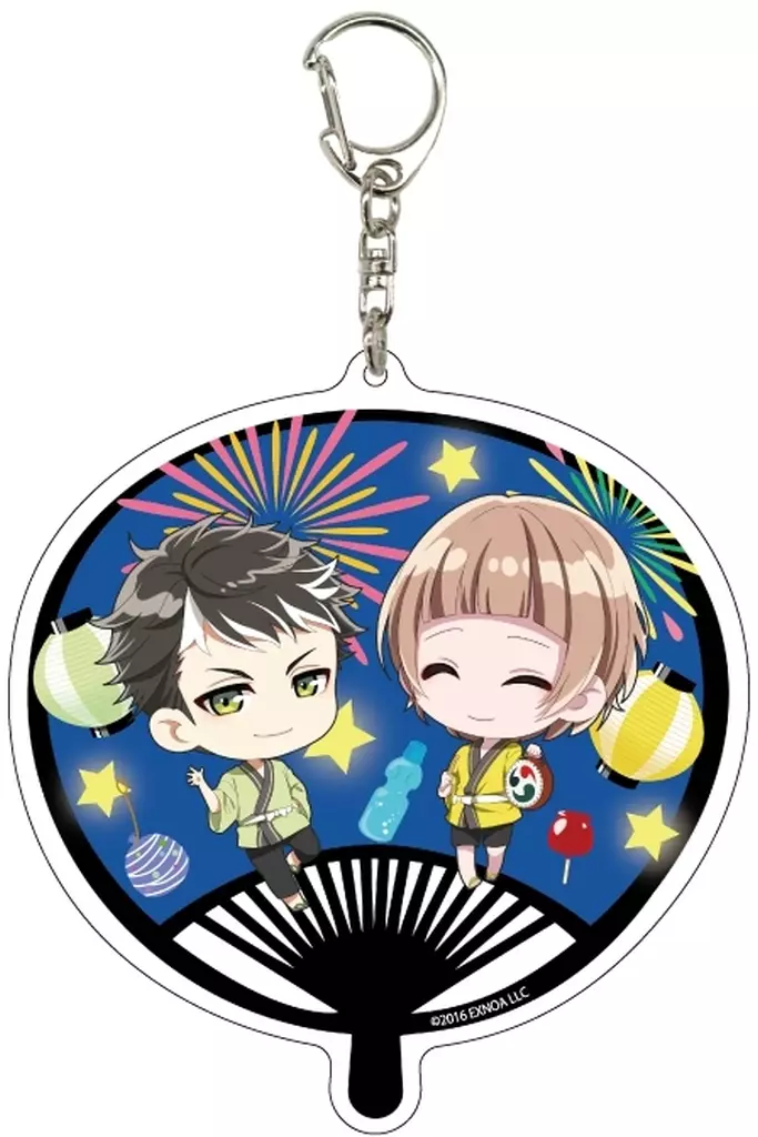 デカアクリルキーホルダー「文豪とアルケミスト」16/夏祭りVer. D(ミニキャライラスト) - official product image | AniSmile