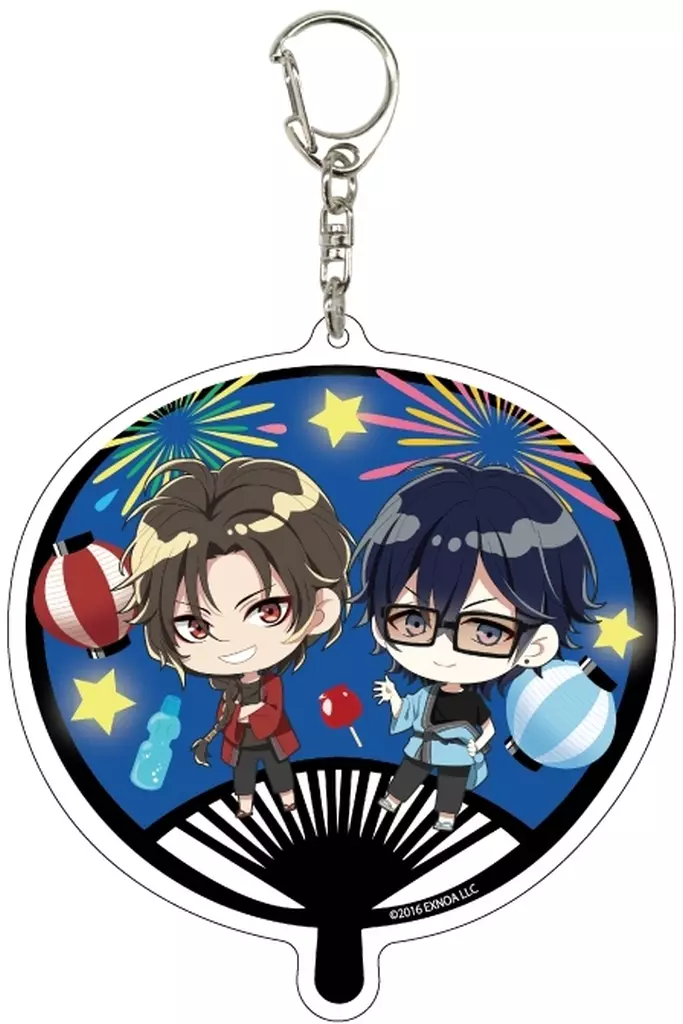 デカアクリルキーホルダー「文豪とアルケミスト」14/夏祭りVer. B(ミニキャライラスト) - official product image | AniSmile