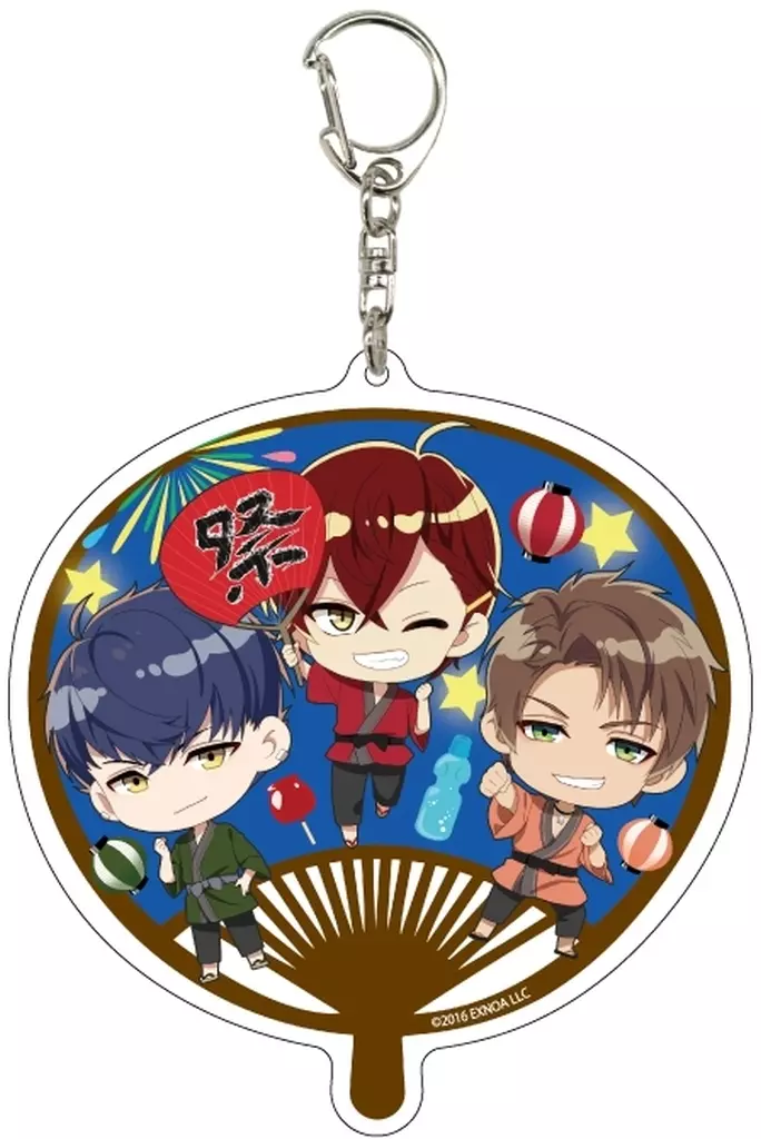 デカアクリルキーホルダー「文豪とアルケミスト」13/夏祭りVer. A(ミニキャライラスト) - official product image | AniSmile