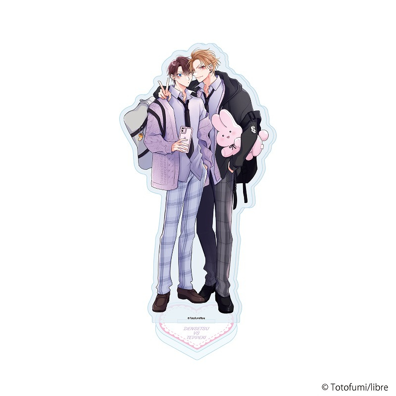 アクリルスタンド「伝説のヤリチンVS鉄壁の尻穴」01/御神楽伊織&瀬那未波(描き下ろしイラスト) - AniSmile