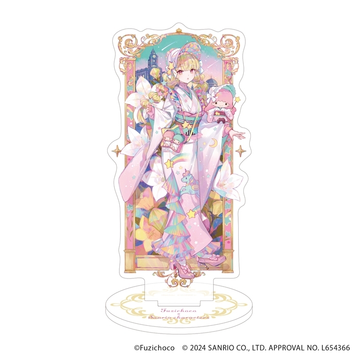 アクリルスタンド「藤ちょこ×サンリオキャラクターズ」03/リトルツインスターズ ララver.(コラボイラスト) - 公式商品画像 | AniSmile