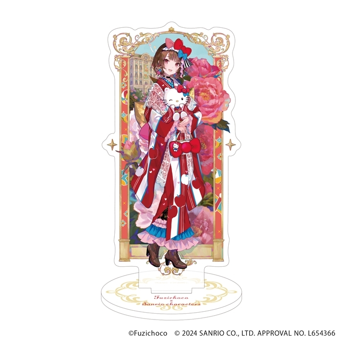アクリルスタンド「藤ちょこ×サンリオキャラクターズ」01/ハローキティver.(コラボイラスト) - 公式商品画像 | AniSmile