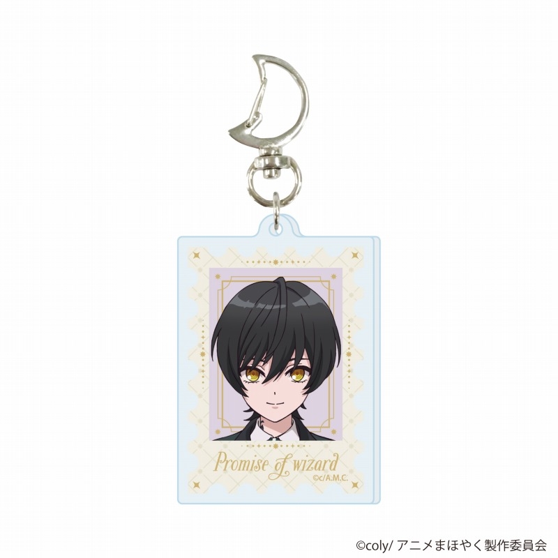 月型ナスカン付きアクリルキーホルダー「TVアニメ『魔法使いの約束』」05/スノウ(公式イラスト) - 公式商品画像 | AniSmile