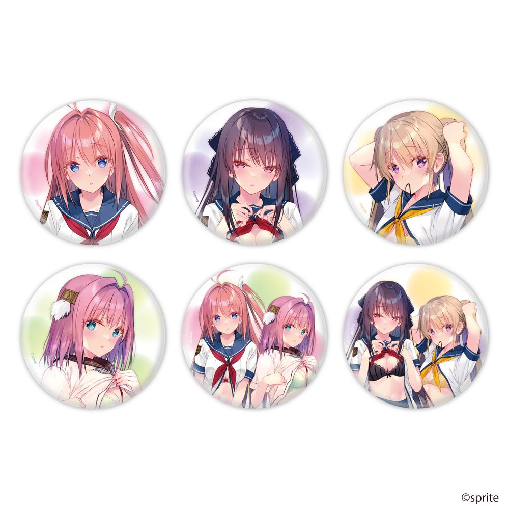 缶バッジ「蒼の彼方のフォーリズム」01/朝のお着換えver. ブラインド(全6種)(描き起こしイラスト) - 公式商品画像 | AniSmile