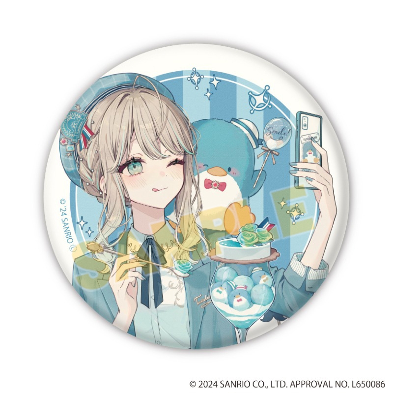 缶バッジ「赤倉×はぴだんぶい」04/ブラインド(全6種)(コラボイラスト) 画像 2 | AniSmile