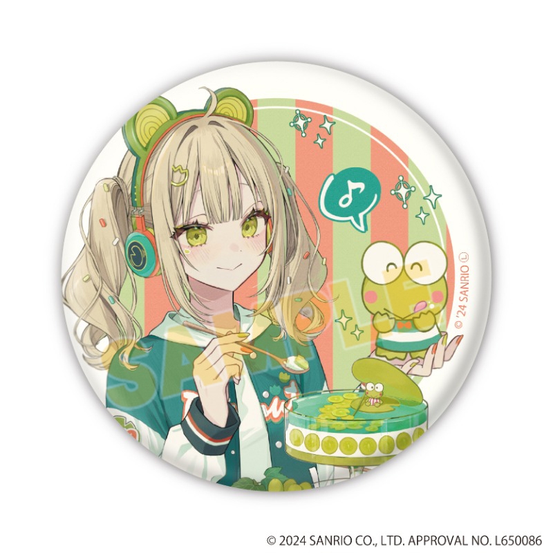 缶バッジ「赤倉×はぴだんぶい」04/ブラインド(全6種)(コラボイラスト) 画像 3 | AniSmile