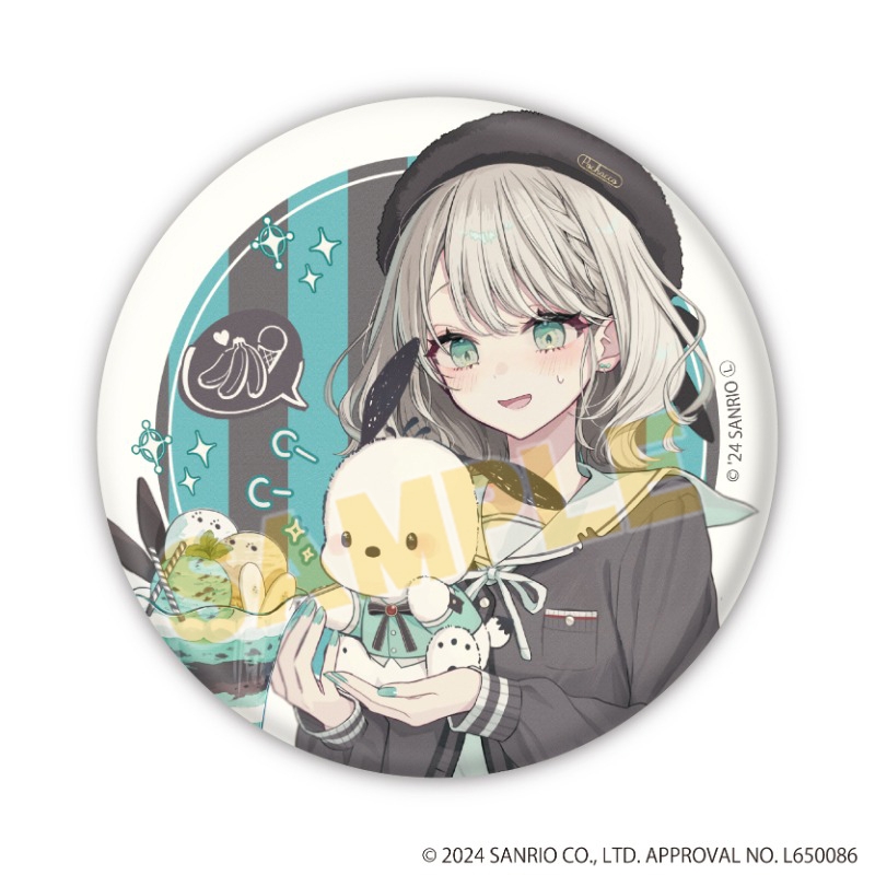 缶バッジ「赤倉×はぴだんぶい」04/ブラインド(全6種)(コラボイラスト) 画像 4 | AniSmile