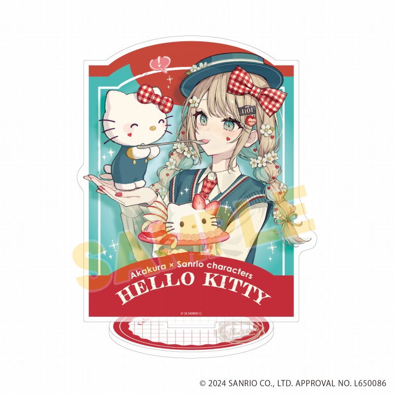 アクリルスタンド「赤倉×サンリオキャラクターズ」27/ハローキティ(コラボイラスト) - 公式商品画像 | AniSmile