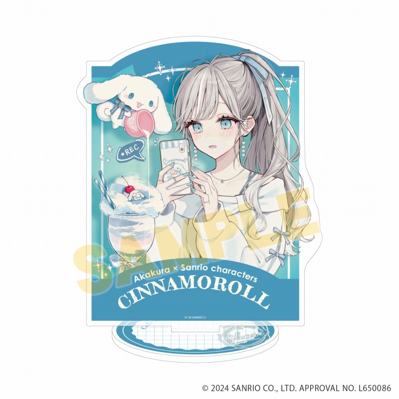 アクリルスタンド「赤倉×サンリオキャラクターズ」26/シナモロール(コラボイラスト) - 公式商品画像 | AniSmile