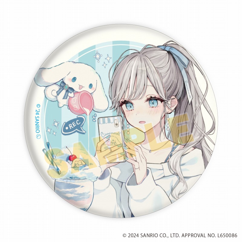 缶バッジ「赤倉×サンリオキャラクターズ」03/ブラインド(全6種)(コラボイラスト) 画像 2 | AniSmile