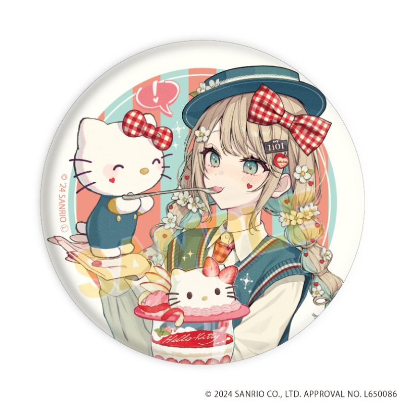 缶バッジ「赤倉×サンリオキャラクターズ」03/ブラインド(全6種)(コラボイラスト) 画像 3 | AniSmile