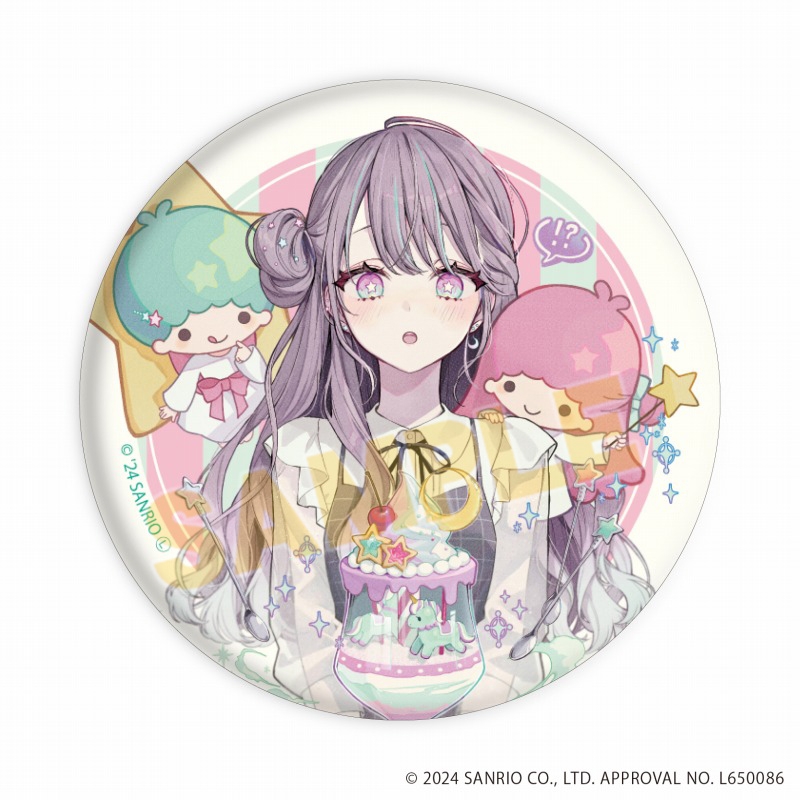 缶バッジ「赤倉×サンリオキャラクターズ」03/ブラインド(全6種)(コラボイラスト) 画像 5 | AniSmile