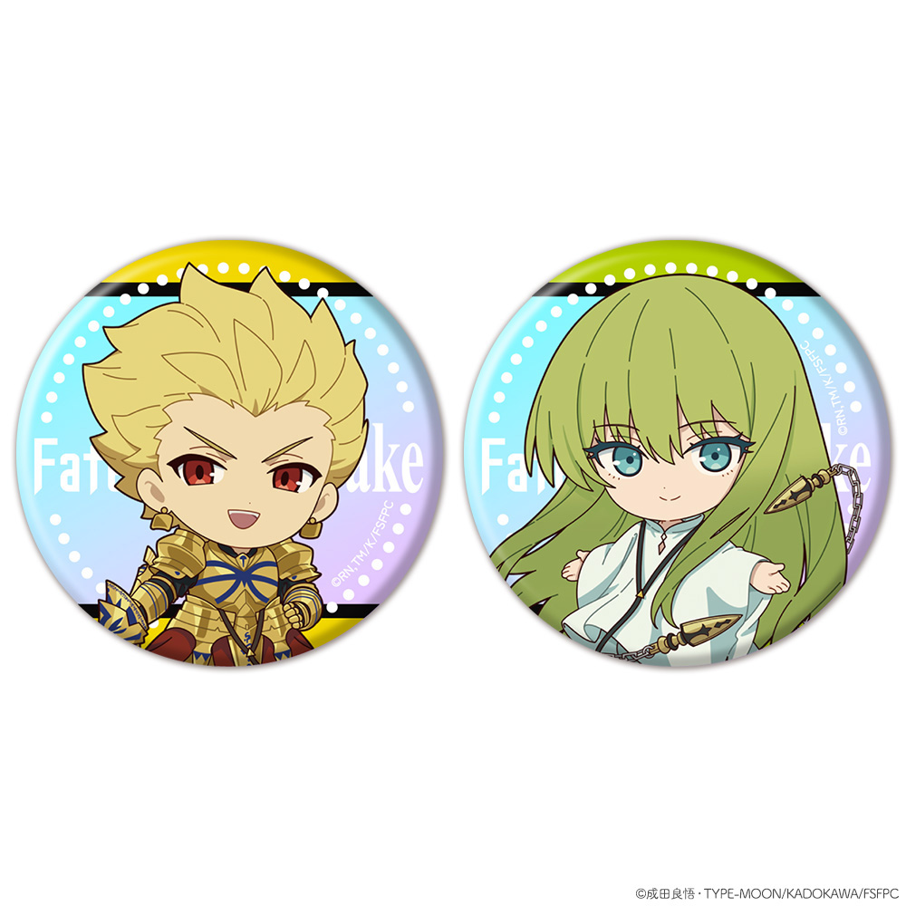 『Fate/strange Fake』オーロラ缶バッジ2個セット ミニキャラ アーチャー&ランサー - AniSmile