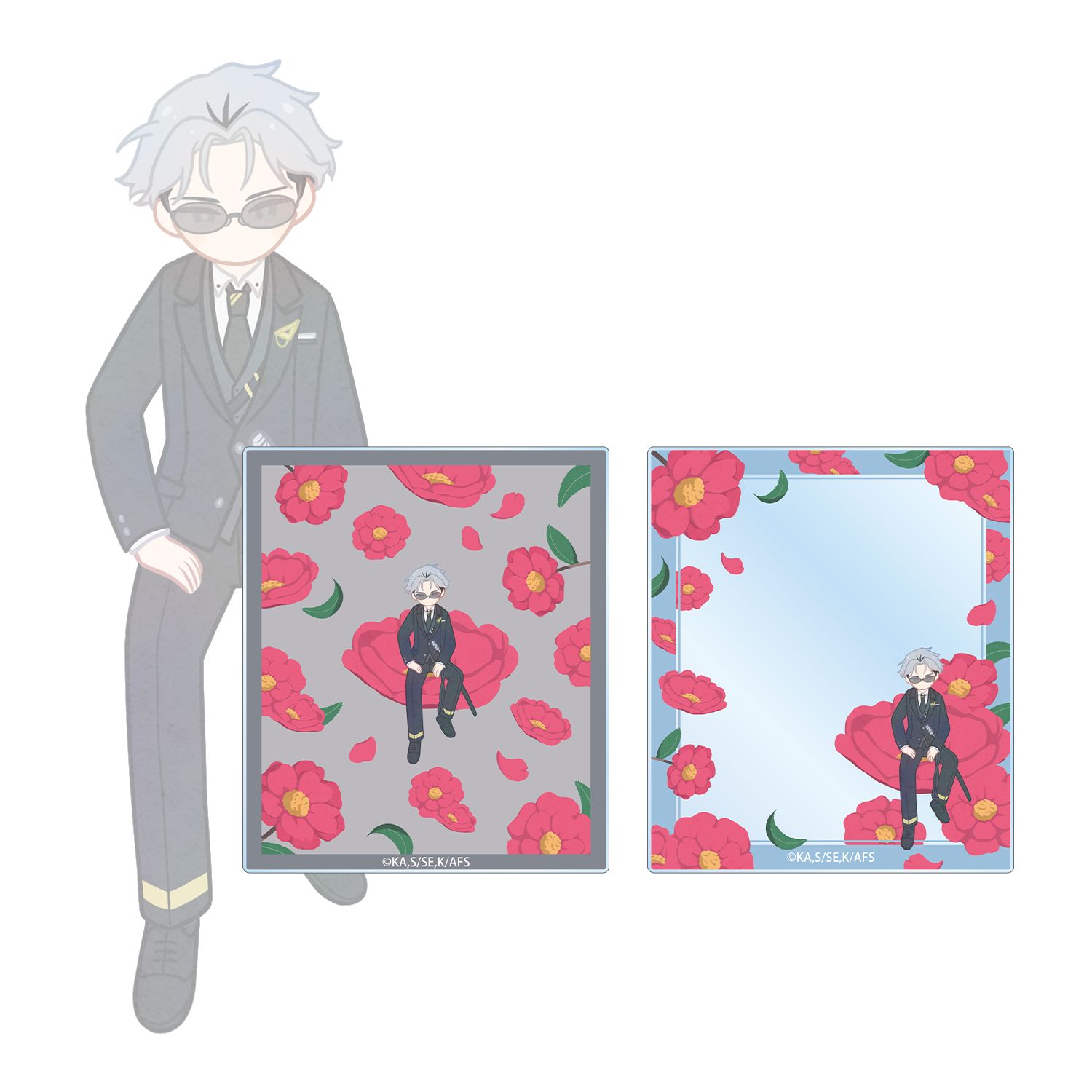 テレビアニメ『春夏秋冬代行者 春の舞』 寒月凍蝶 Botania アクリルカード2枚セット - AniSmile